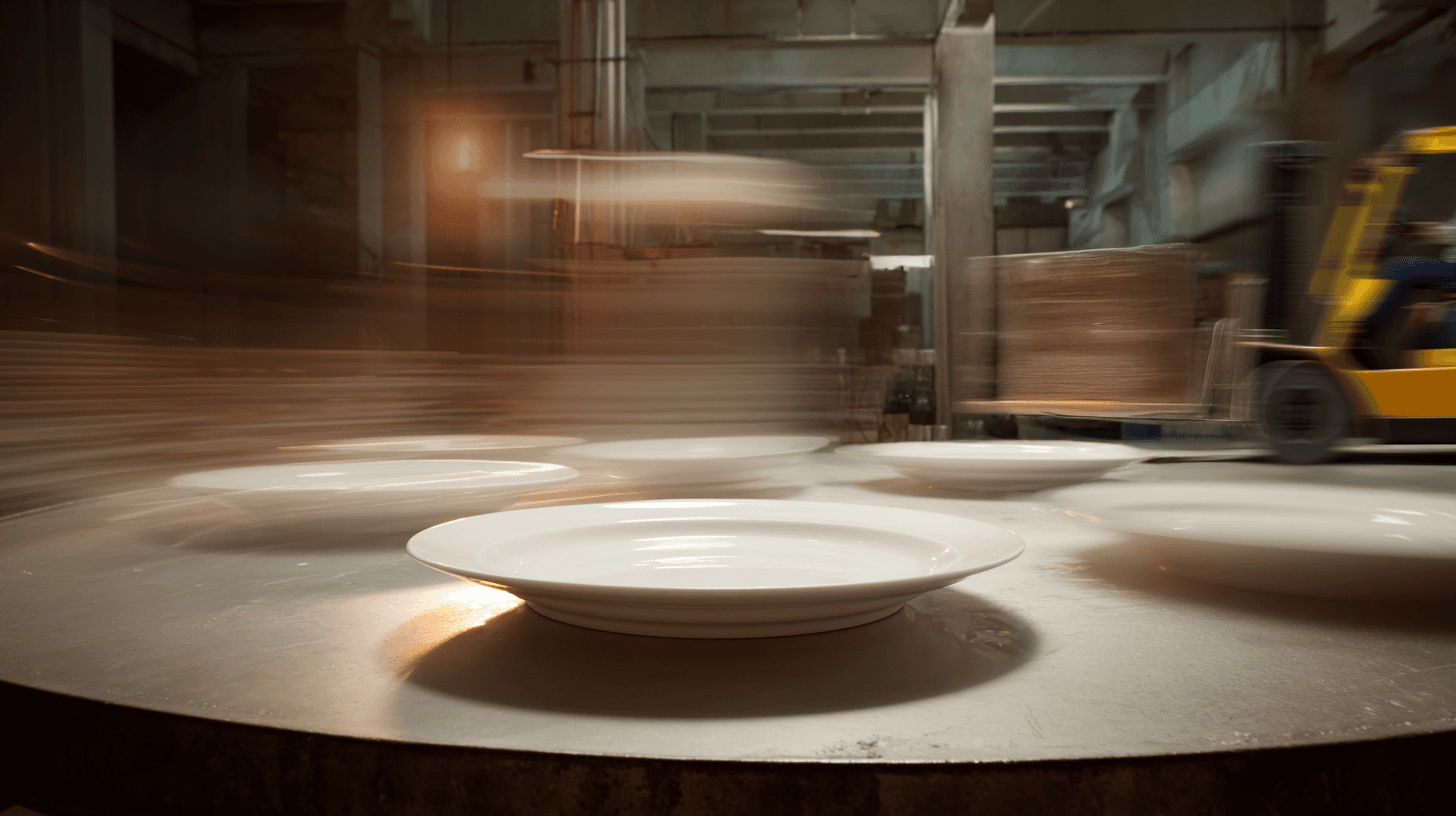 Bowls on a table with soft light